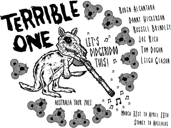 Terrible One Australia Tour Flyer