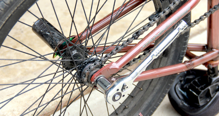rear bmx wheel with sprocket