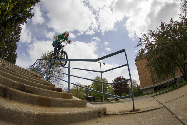 Glenn Salyers hop over to double peg in South Bend, Indaina.