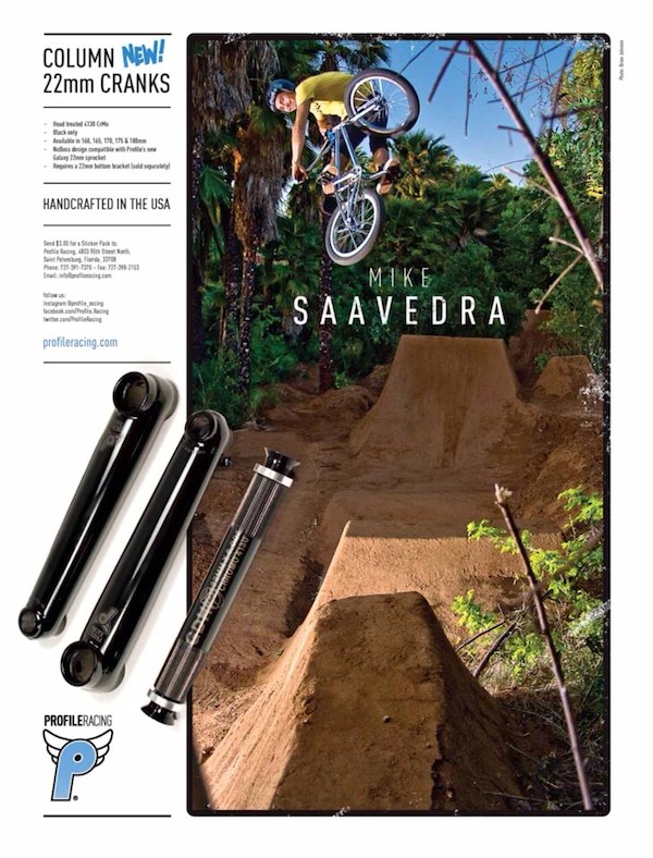 Mike Saavedra’s latest Profile advert in the newest issue of Dig Magazine