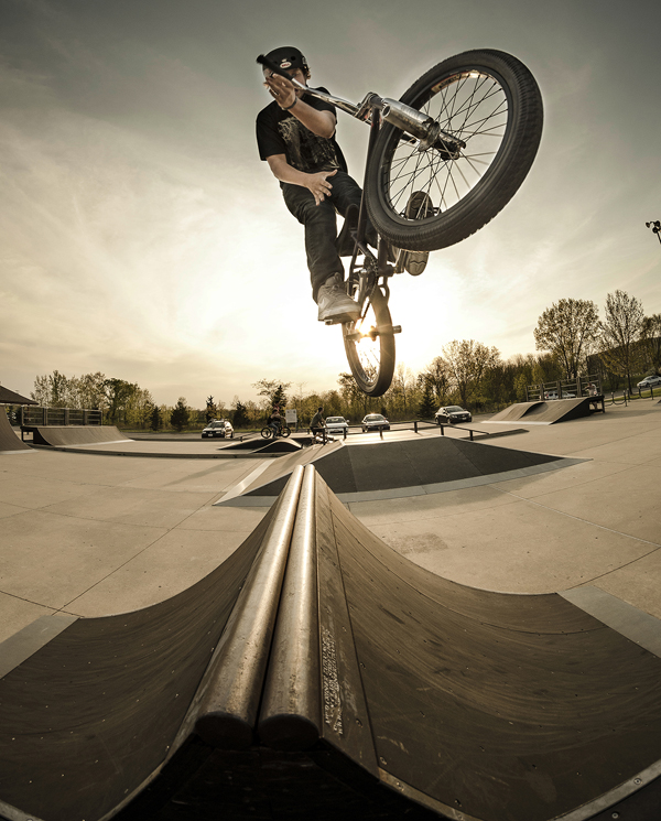 BMX 180 Barspin