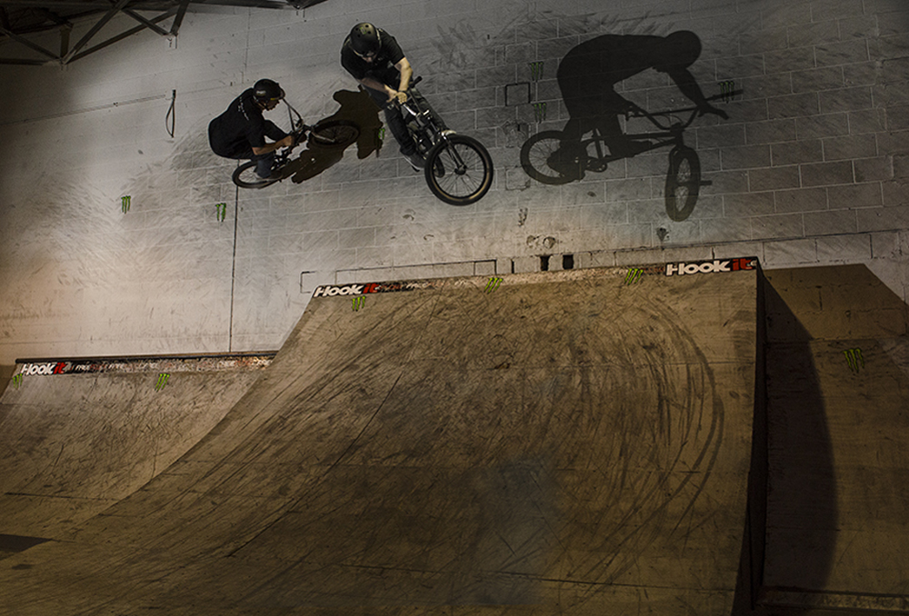 BMX wall ride to barspin