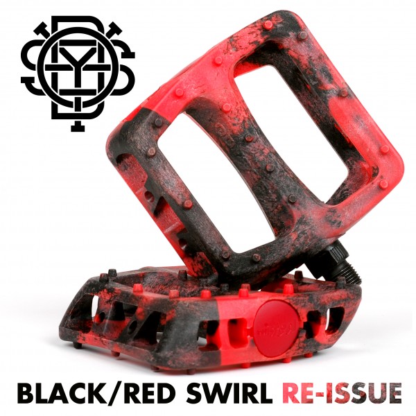 red bmx pedals