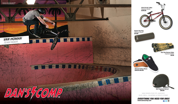 Print Ad Dan's Comp Van Homan BMX