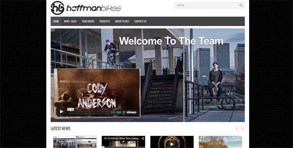 Hoffman Bikes Website BMX