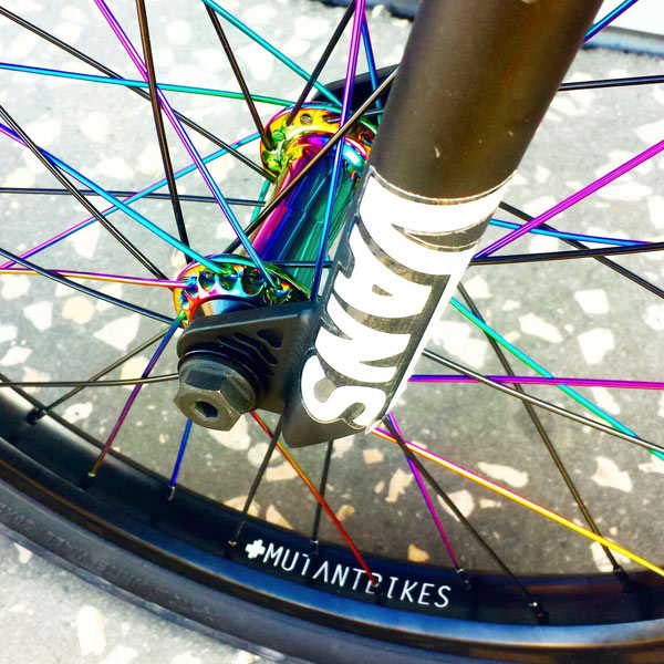 oil slick bmx spokes