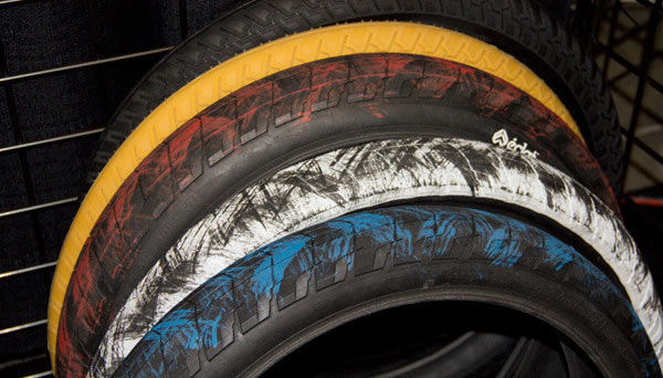 coloured bmx tyres