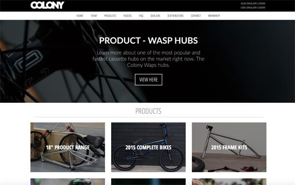 colony-bmx-website