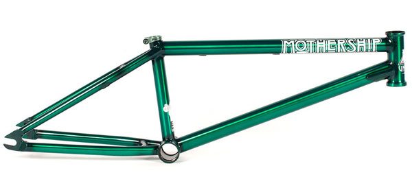 dark green bmx bike