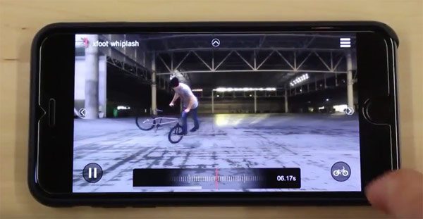 Flatland Tricky App BMX video demonstration