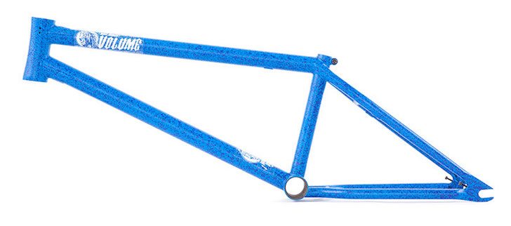 volume-bikes-war-horse-thunder-blue-bmx-frame-side