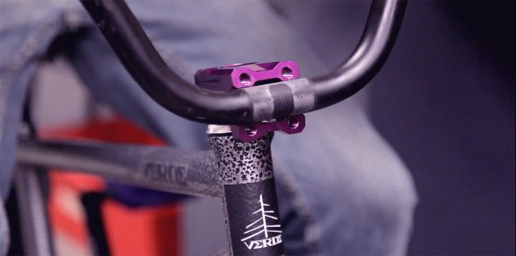purple bmx handlebars