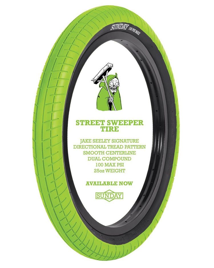 green bmx tires