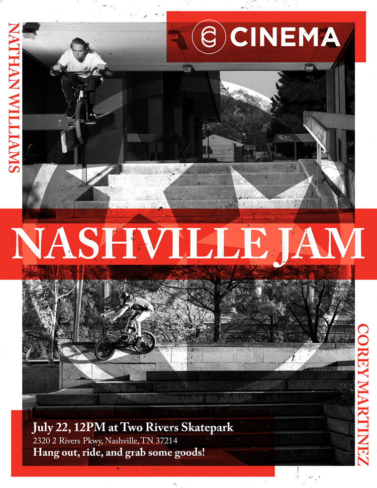 Cinema BMX Nashville Jam Flyer