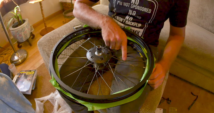 How To Lace New Rim To BMX Wheel