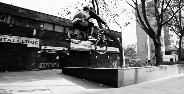 Tom Sanders In London BMX video James Cox