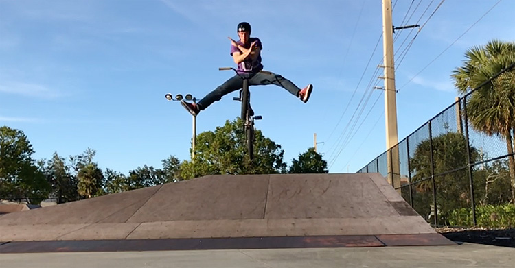 Scott Ehlert Edge Skatepark Naples Florida BMX video