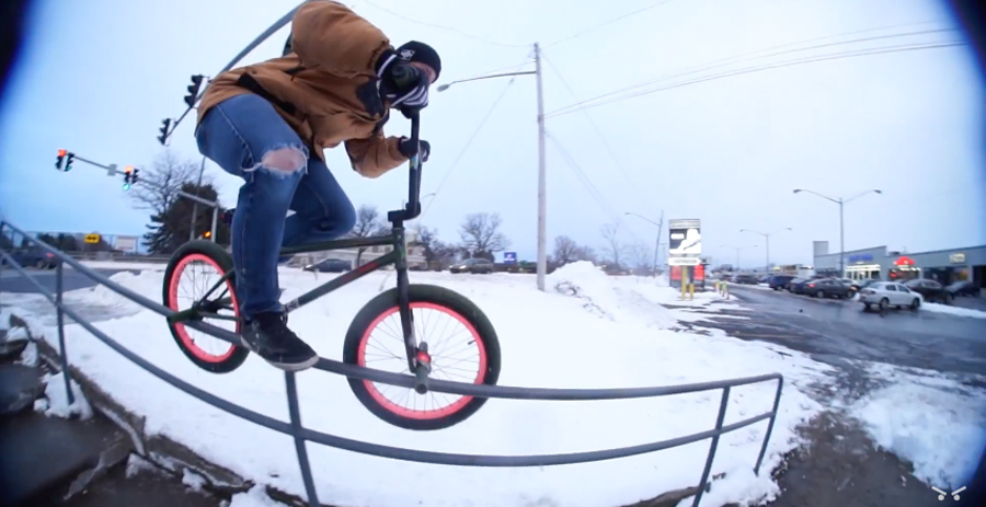 BMXfu Kyle Mileski Snow Biking BMX video