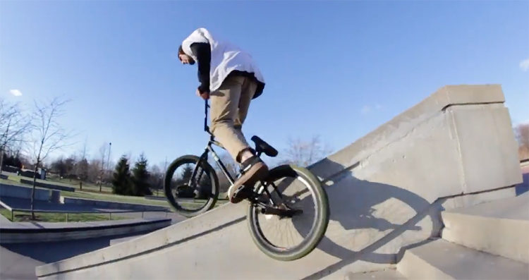 The Daily Grind Trent Lutzke DC Skate Plaza BMX video