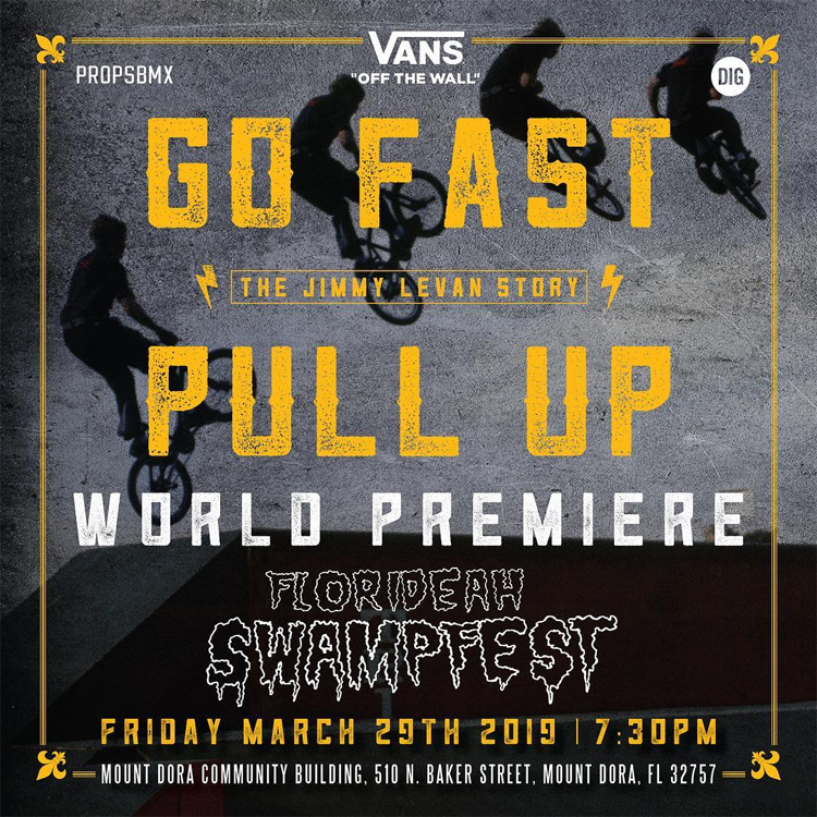 Go Fast Pull Up Jimmy Levan Story Premiere flyer