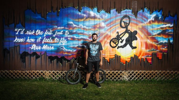 Woodward East Nick Sawyers Dave Mirra mural BMX