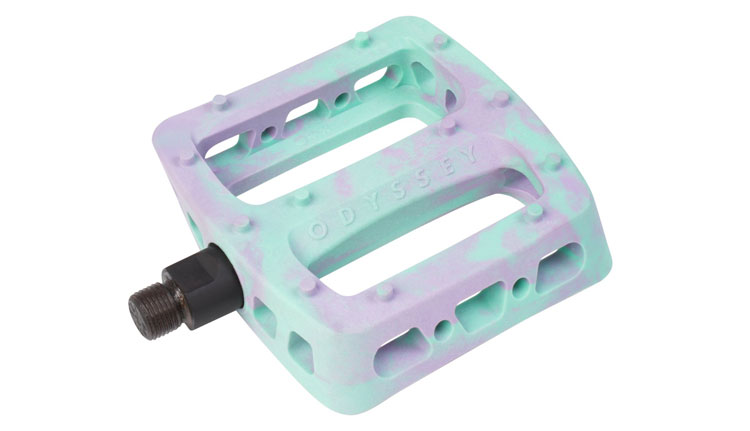 Odyssey BMX Twisted Pro Pedals Toothpaste Lavender Swirl