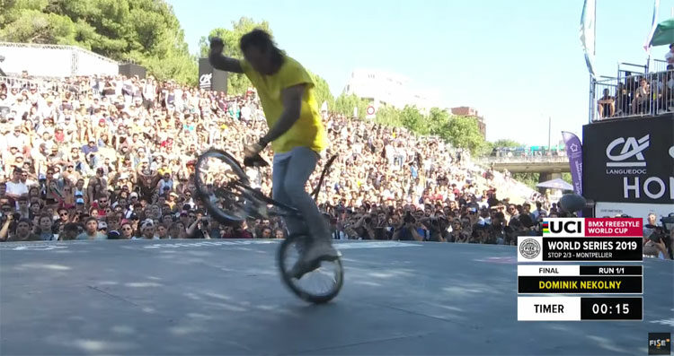 Dominik Nekolny FISE Montpellier Flatland BMX