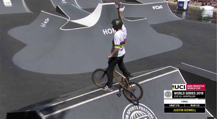 Justin Dowell FISE Montpellier 2019 BMX Park Finals