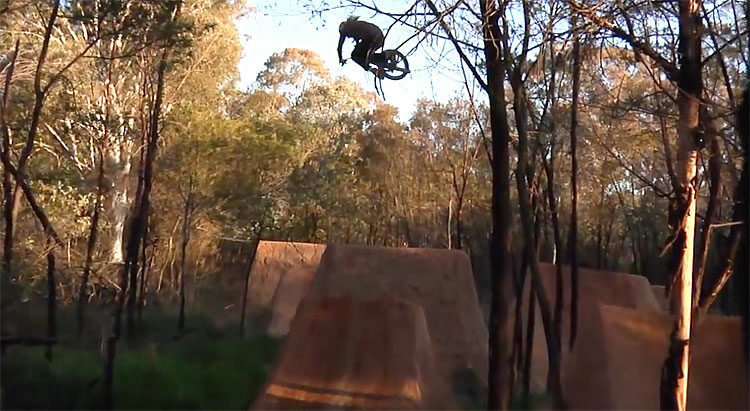 Russell Brindley Trail Hesh Back Bone BMX video
