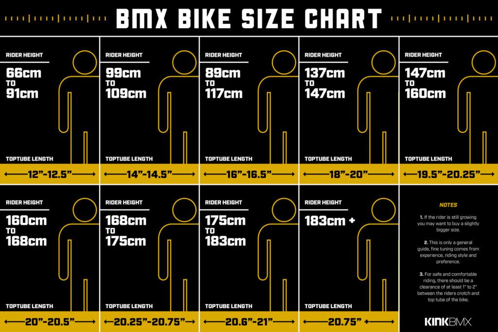 Kink Bmx Size Chart BEMAXSD