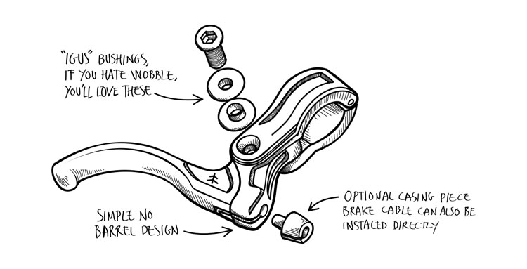 Flybikes Manual CNC Brake Lever BMX