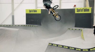 Tom van den Bogaardd Levi Weidmann BMX video Skatepark of Tallinn