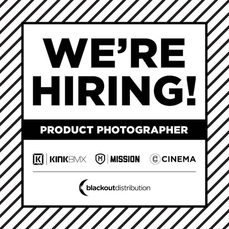 Blackout BMX Product Photographer BMX Jobs