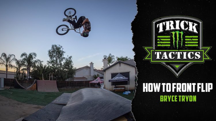 How To Front Flip BMX Bike Bryce Tryon