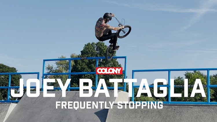 Colony BMX Joe Battaglia Frequently Stopping BMX video