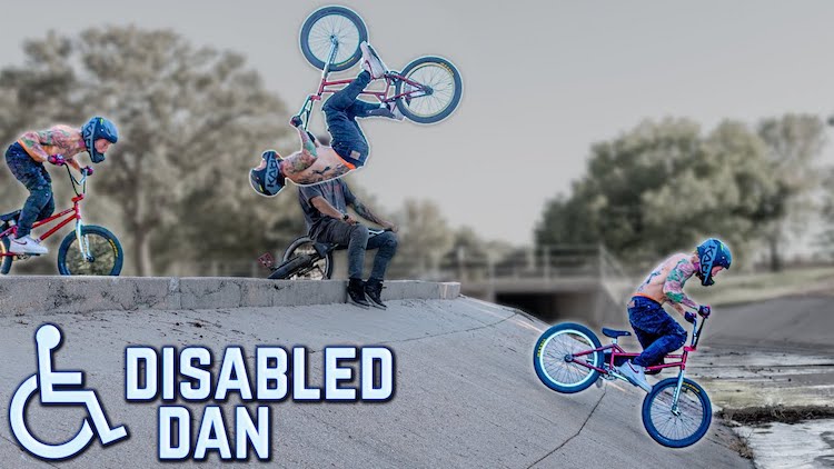 Disabled Dan BMX video