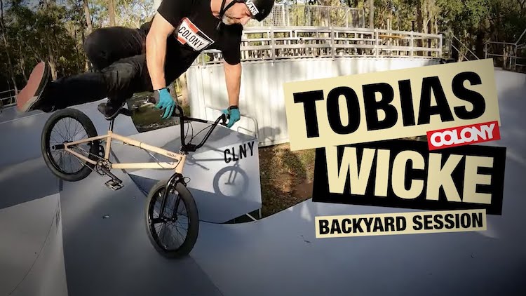 Colony BMX Tobias Wicke Backyard Session