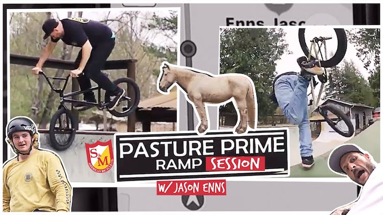 S&M Bikes Pasture Prime Ramp Session with Jason Enns