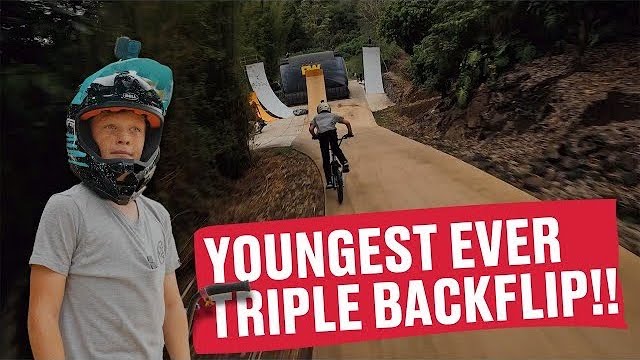 12 year old BMX triple backflip Connor Stitt