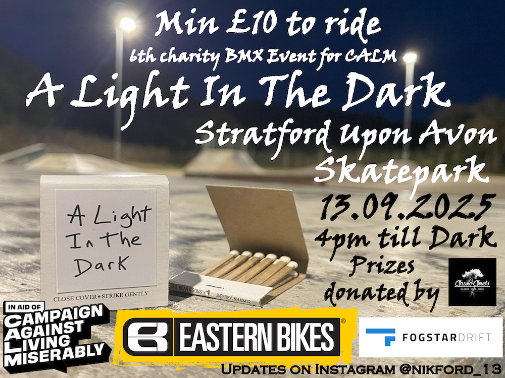 A Light In The Dark BMX Jam 2025 Flyer