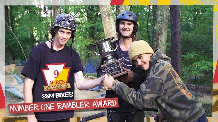 S&M Bikes 9 Acres Number One Rambler Award