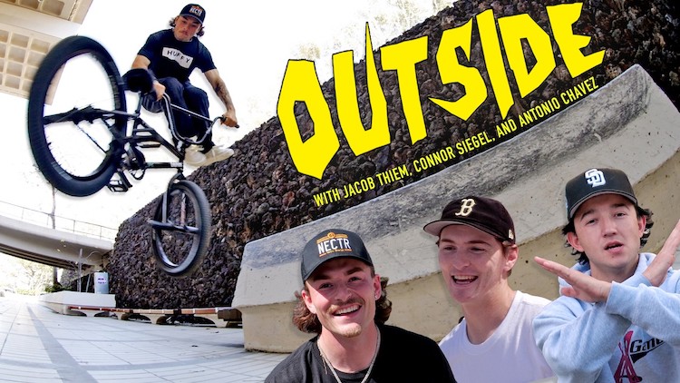 Outside with Jacob Thiem, Connor Siegel, Antonio Chavez
