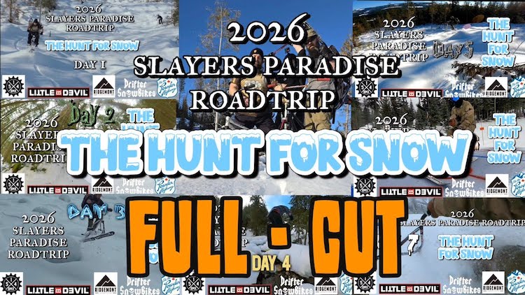 Drifter Snow Bikes 2026 Slayers Paradise Road Trip