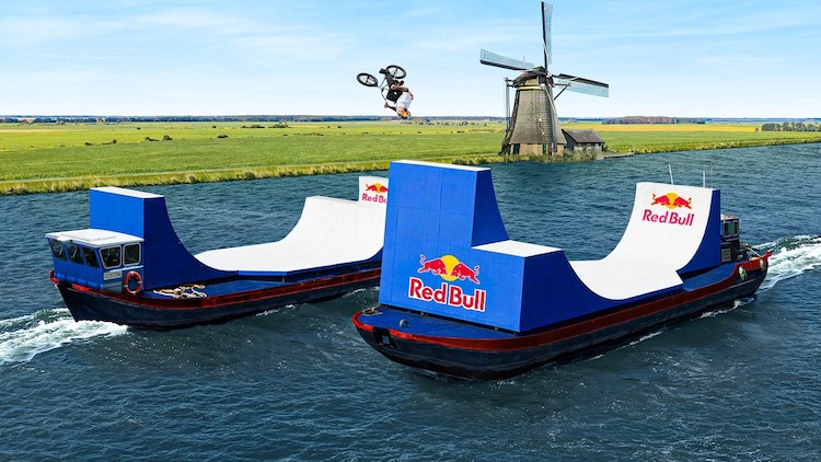 Red Bull George Ntavoutian Boat Flip BMX