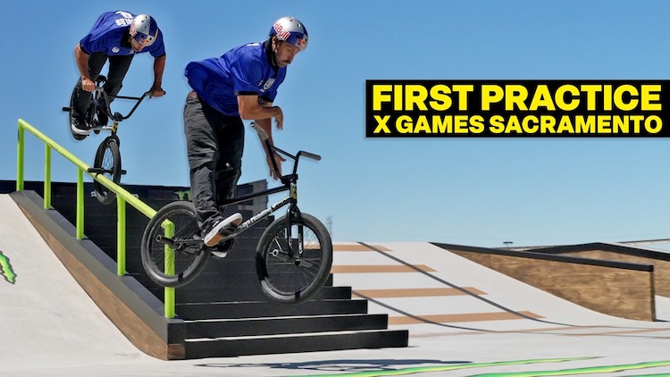 X Games Sacramento 2026 BMX practice