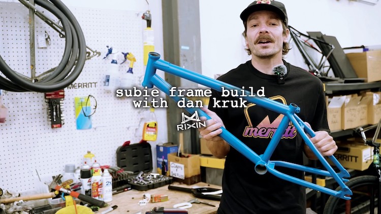 Rixin Bikes Dan Kruk Signature Subie BMX frame build